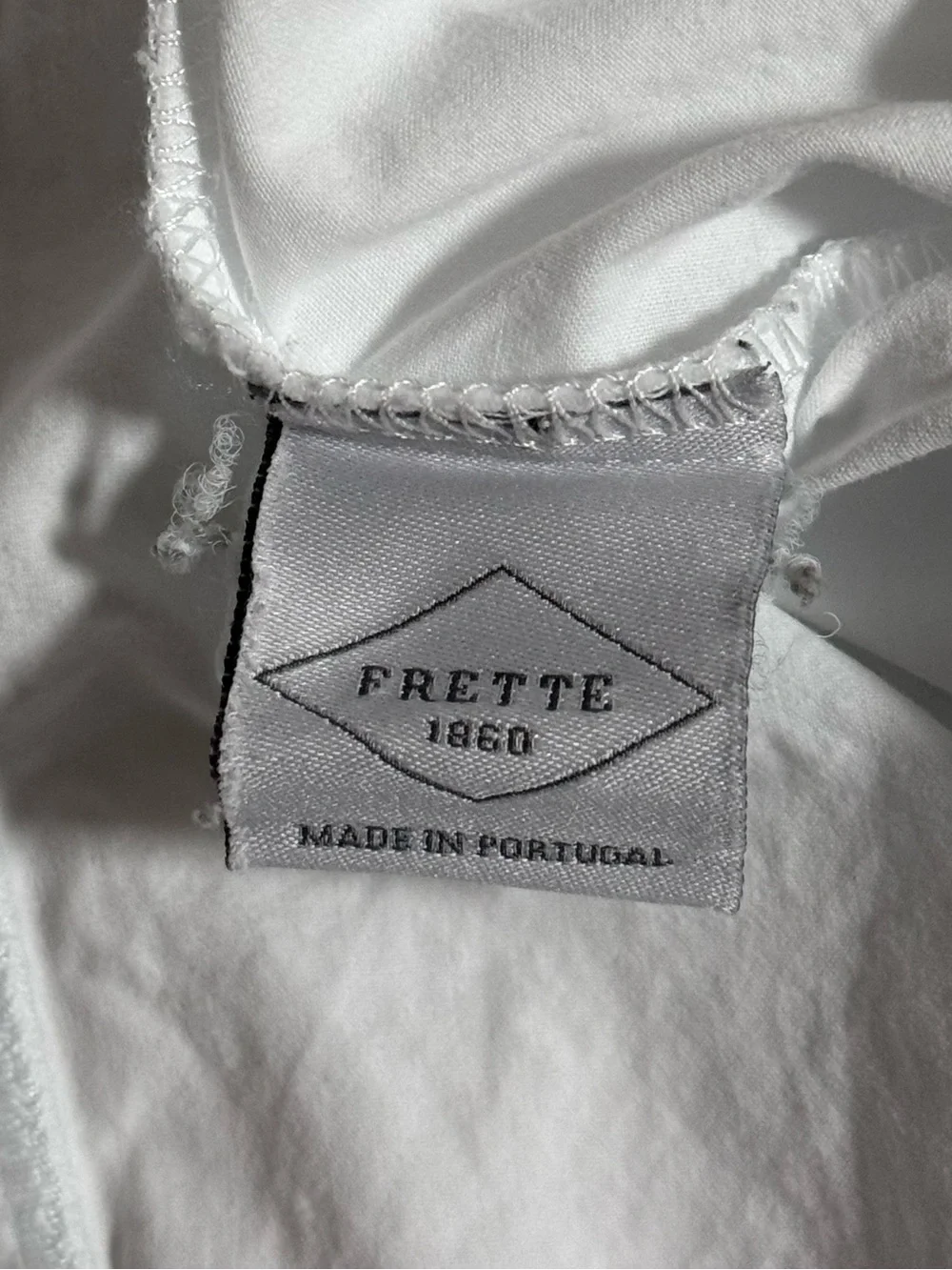 Frette One Bourdon White King Pillowcase Pair - Made in Portugal